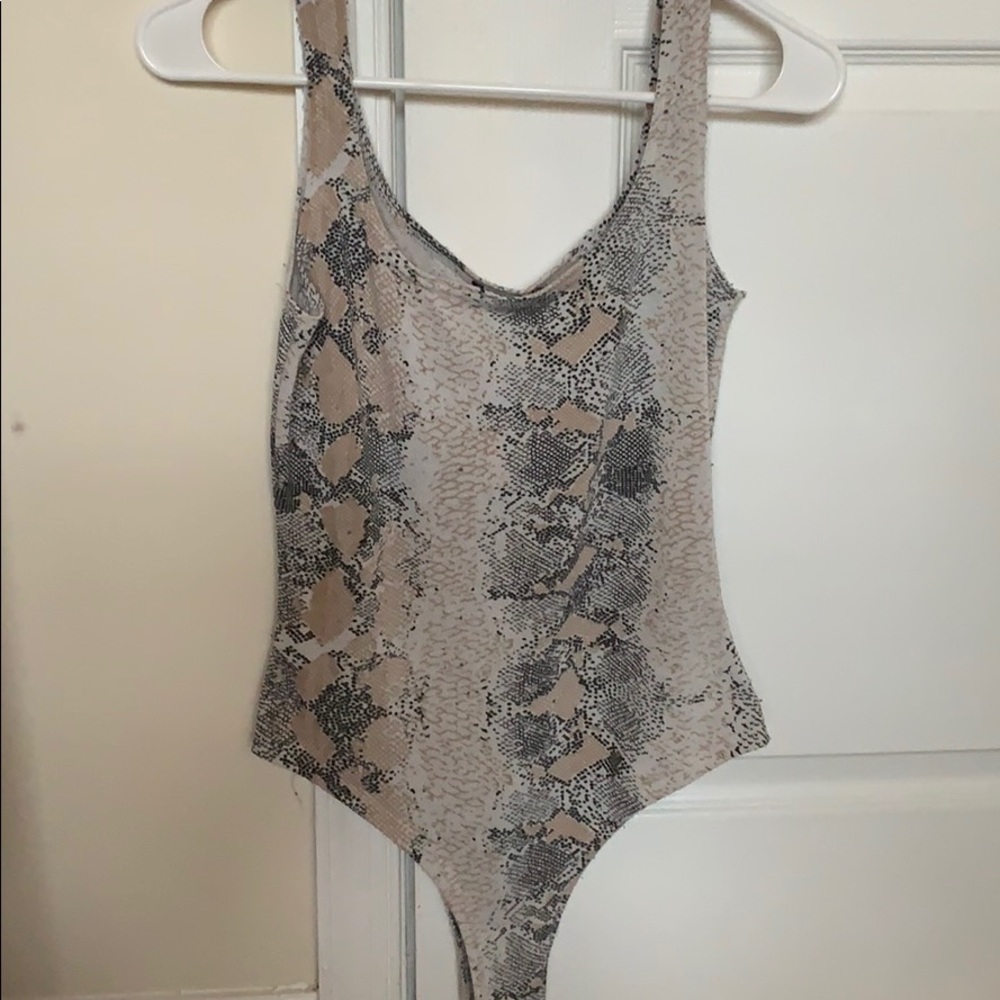 Boohoo Snake Print Bodysuit